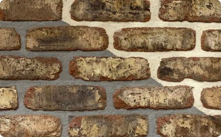 dark weathered tumbled brick