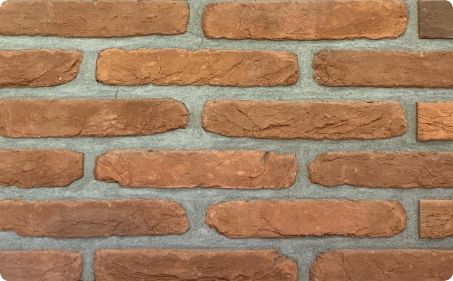 Dutch size Tumbled red brick