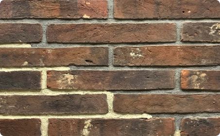 Black rustic clay fired brick